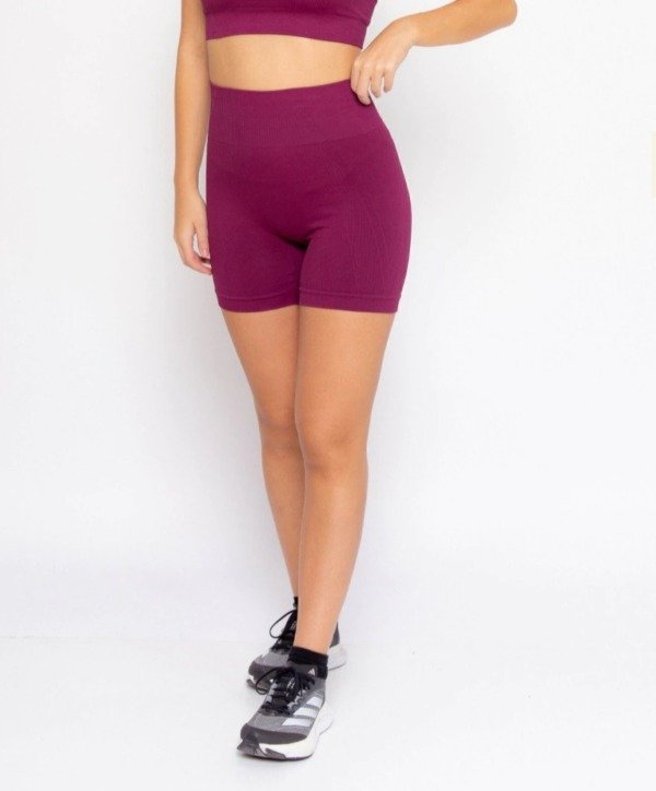 Producto - Calza corta Portia Bordo Cherry - Seamless - 0