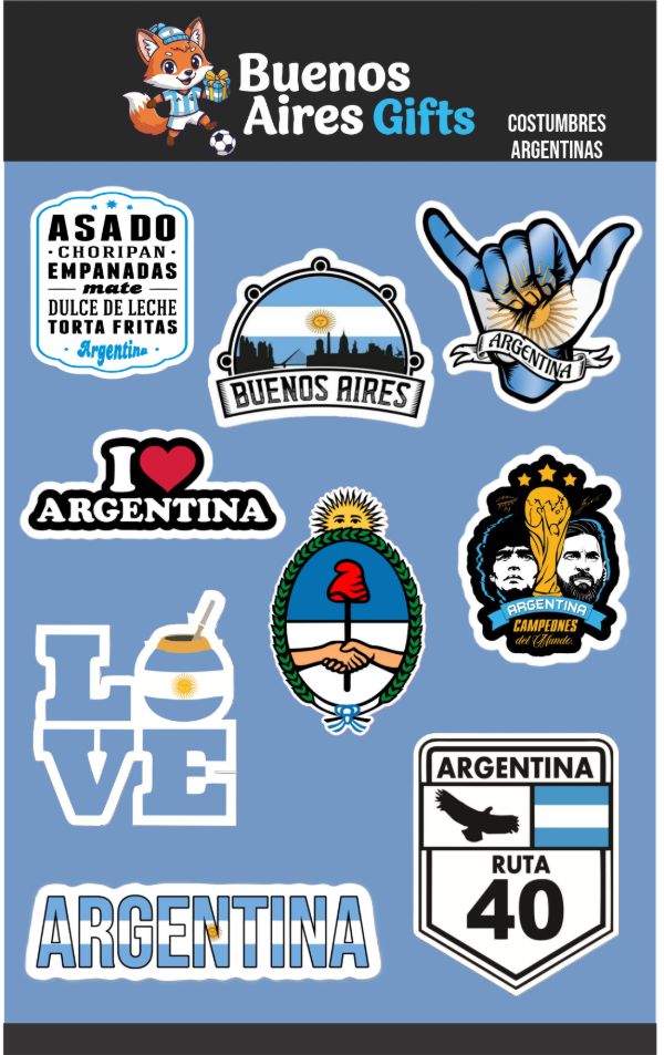Producto - PLANCHA STICKER COSTUMBRES ARGENTINAS