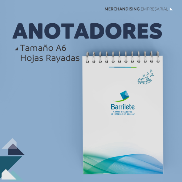 Producto - Anotadores A6 Hojas Rayadas