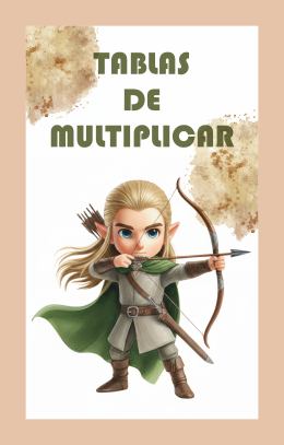 Producto - Tablas de multiplicar Lord of the Rings -  (Pack x 10 juegos)