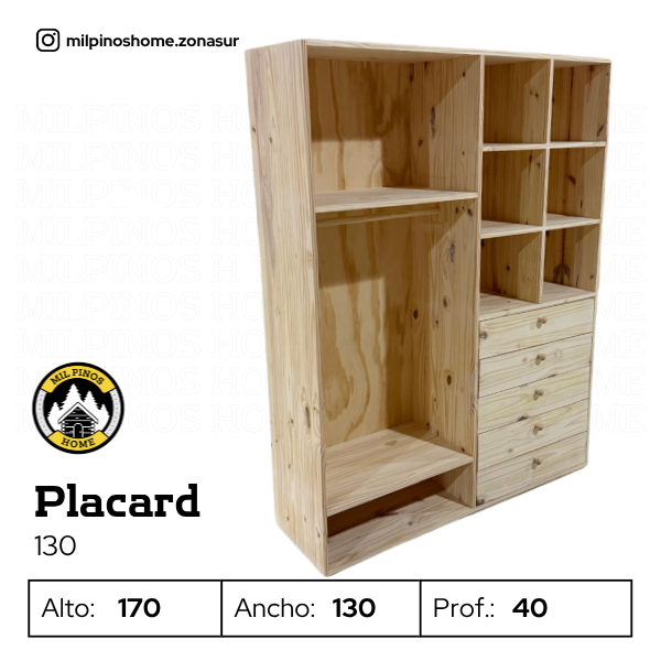 Producto - PLACARD 130 - 5 CAJONES