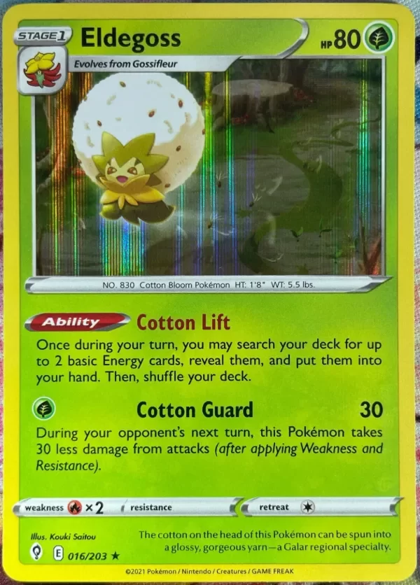 Producto - Eldegoss Holo Rare - 016/203 - Evolving Skies Pokemon 2021