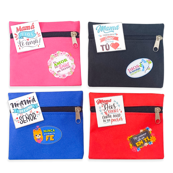 Producto - KIT MAMÁ 27 - Monedero De Cordura + Tarjeta Mamá (X6 UNIDADES)