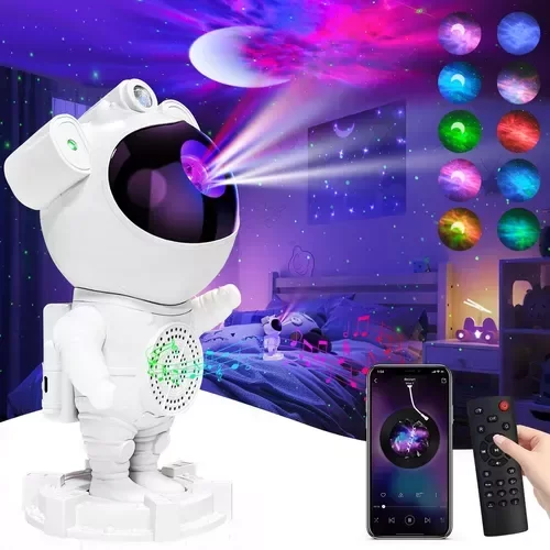 Producto - Velador Proyector Astronauta Parlante Bluetooth