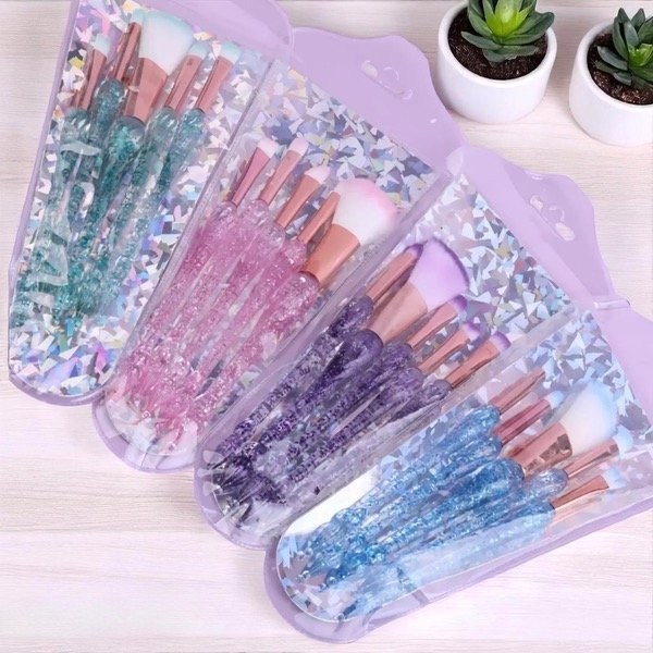 Producto - Set de Brochas x5 Con glitter