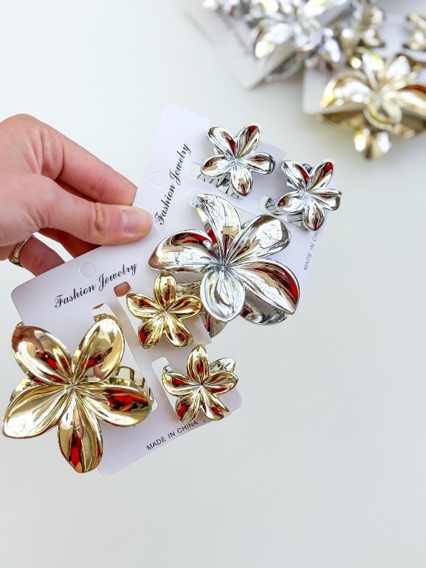 Producto - SET X 3 BROCHES - DORADO / PLATEADO