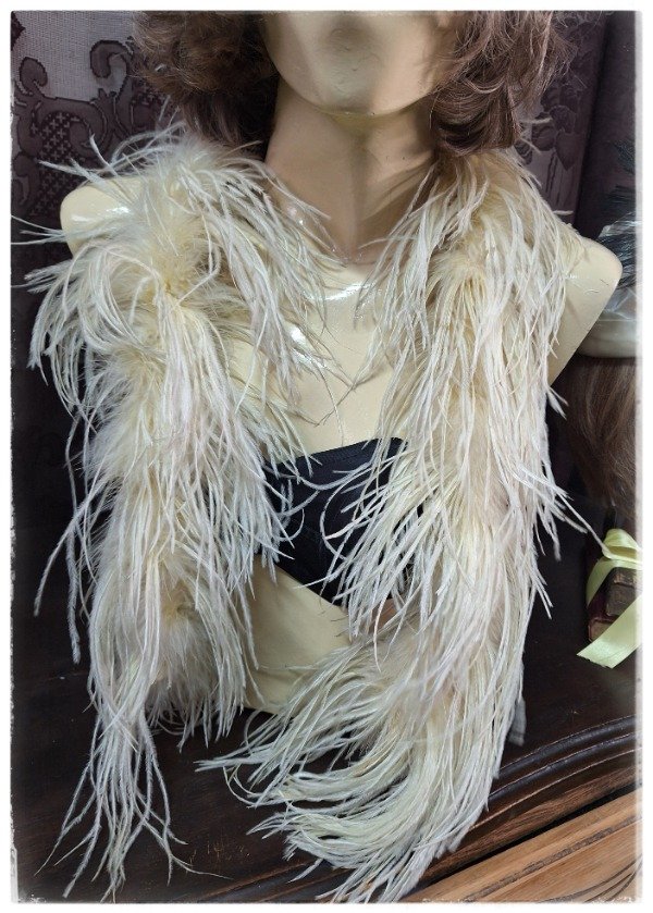 Producto - Boa corta Color manteca