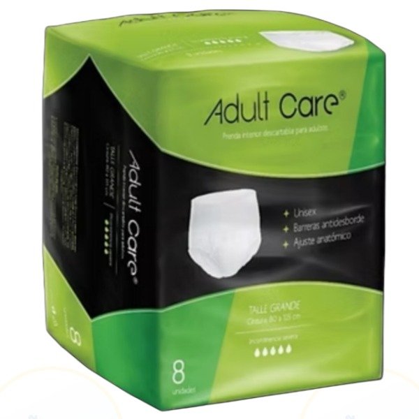 Producto - Ropa interior descartable Adult Care Talle G x 8u