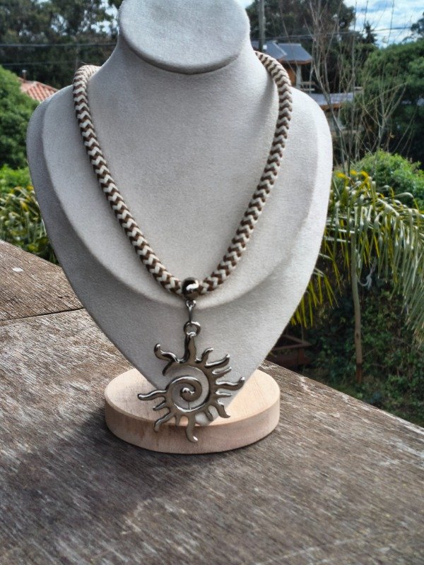 Producto - Collar dije sol espiral - 3