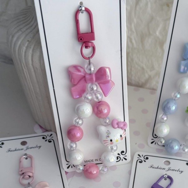 Producto - Llavero pulsera moñito - Hello Kitty