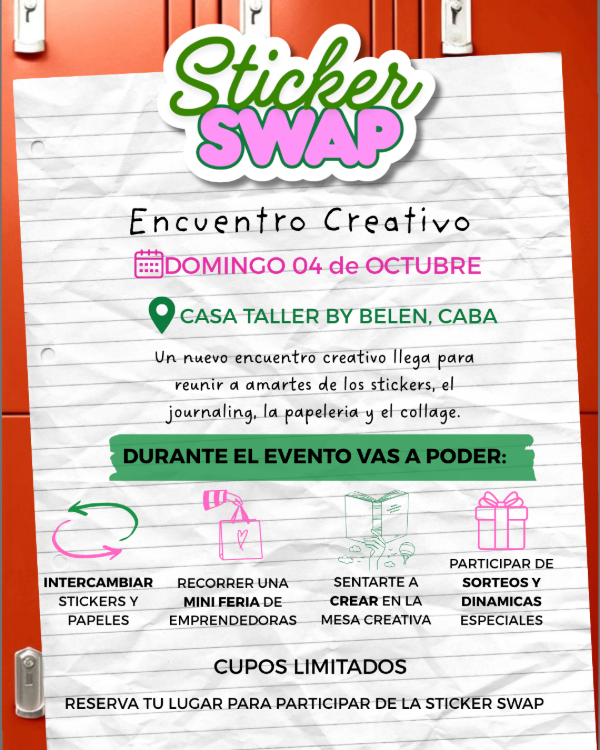 Producto - STICKER SWAP: Domingo 04 de Octubre - 1