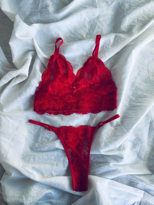 Producto - Set bralette Amorina (rojo)