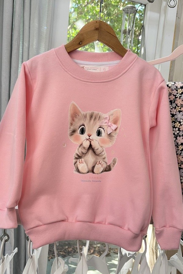 Producto - Buzo Basic Gatita pink