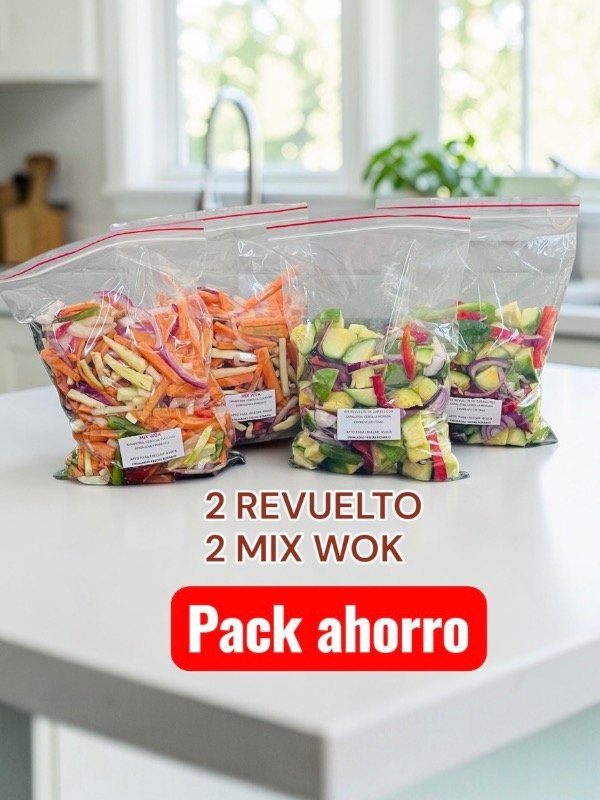 Producto - Pack ahorro: 2 Revueltos + 2 Mix wok