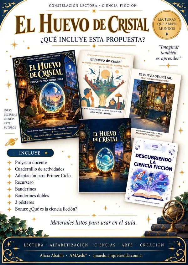 Producto - Lectura EL HUEVO DE CRISTAL (Primer Ciclo, Ciencia Ficción) - 1
