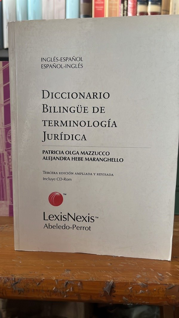 Producto - Diccionario bilingüe terminología jurídica