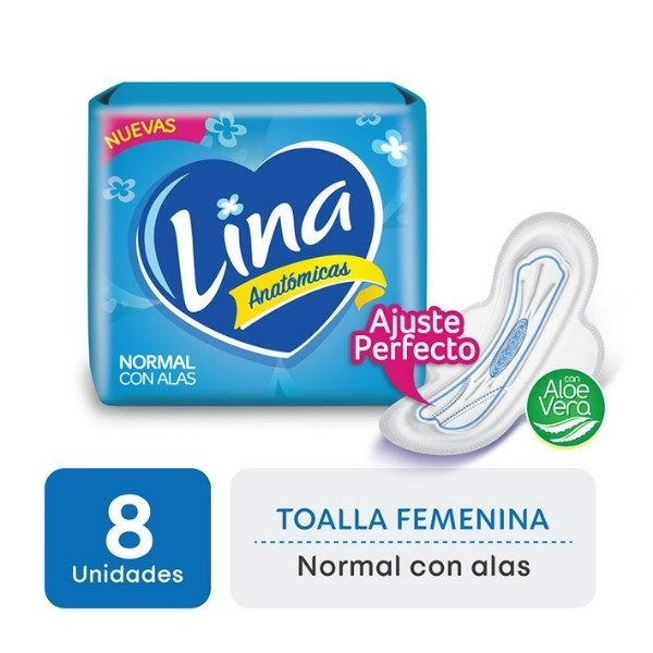 Producto - TOALLITAS FEMENINAS LINA 8 UNI