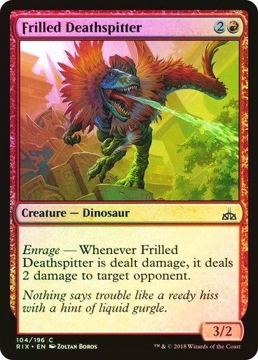 Producto - Frilled Deathspitter Foil  Rivals of Ixalan