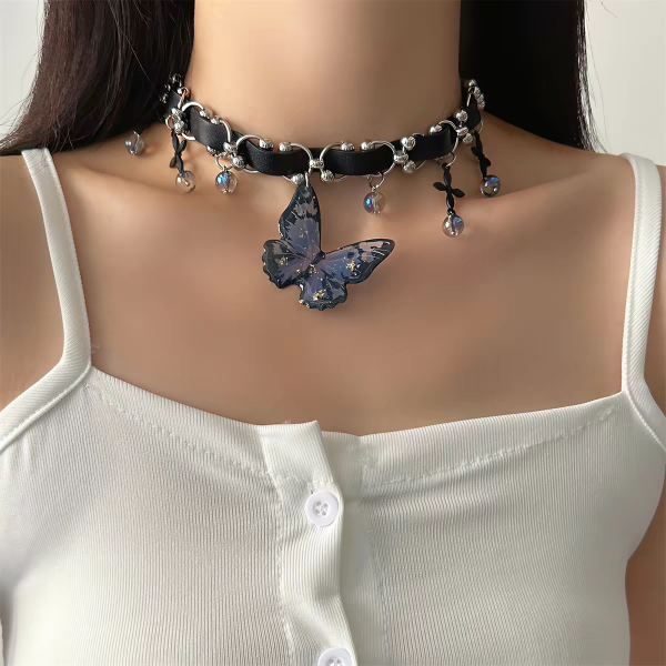 Producto - Choker Collar Mariposa Azul - 1