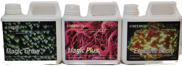 Producto - Tripack Greengo Flora 500ml