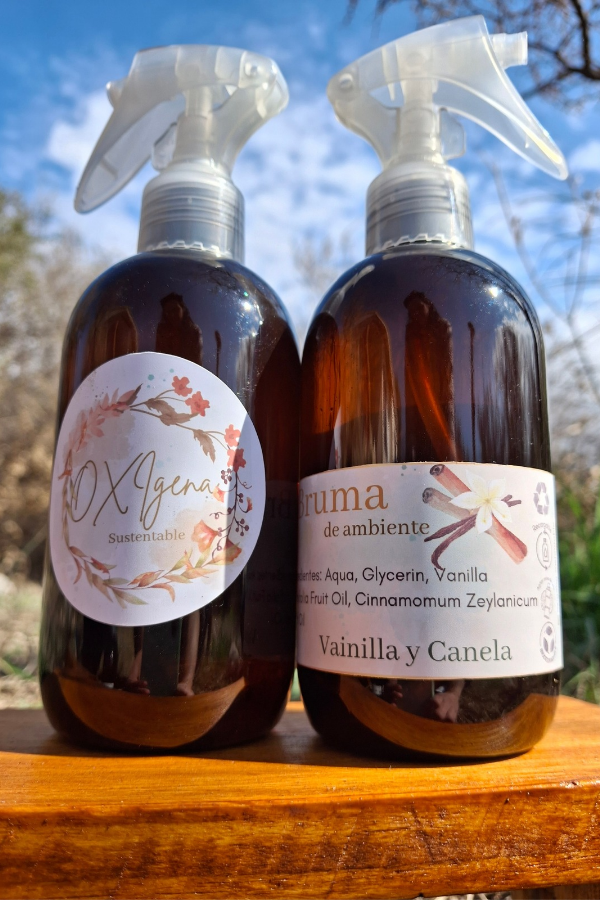 Producto - Bruma ambiente - Vainilla y Canela PET con pulverizador