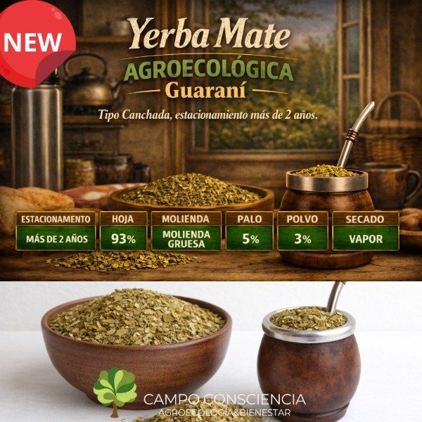 Producto - Yerba mate - GUARANÍ - Tipo Canchada
