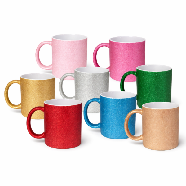 Producto - Taza Glitter de cerámica para sublimar