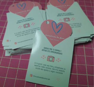 Producto - 100 Tags Personalizados (Corte Clásico / Silueta) - 10