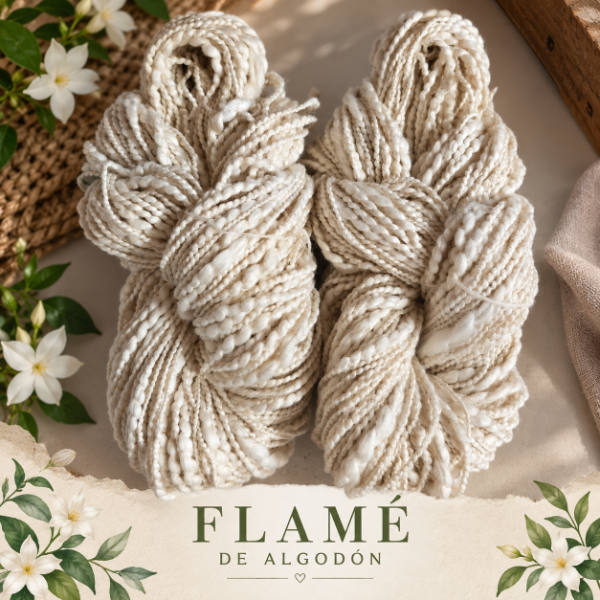 Producto - Combo Flame de Algodon Crudo (2 madejas)