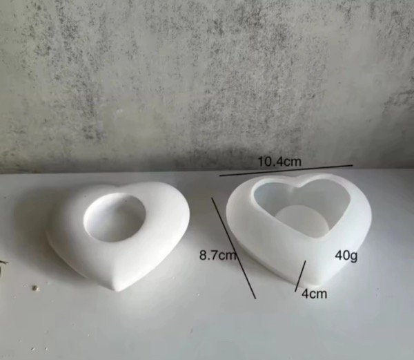 Producto - MOLDE SILICONA PORTAVELA CORAZON