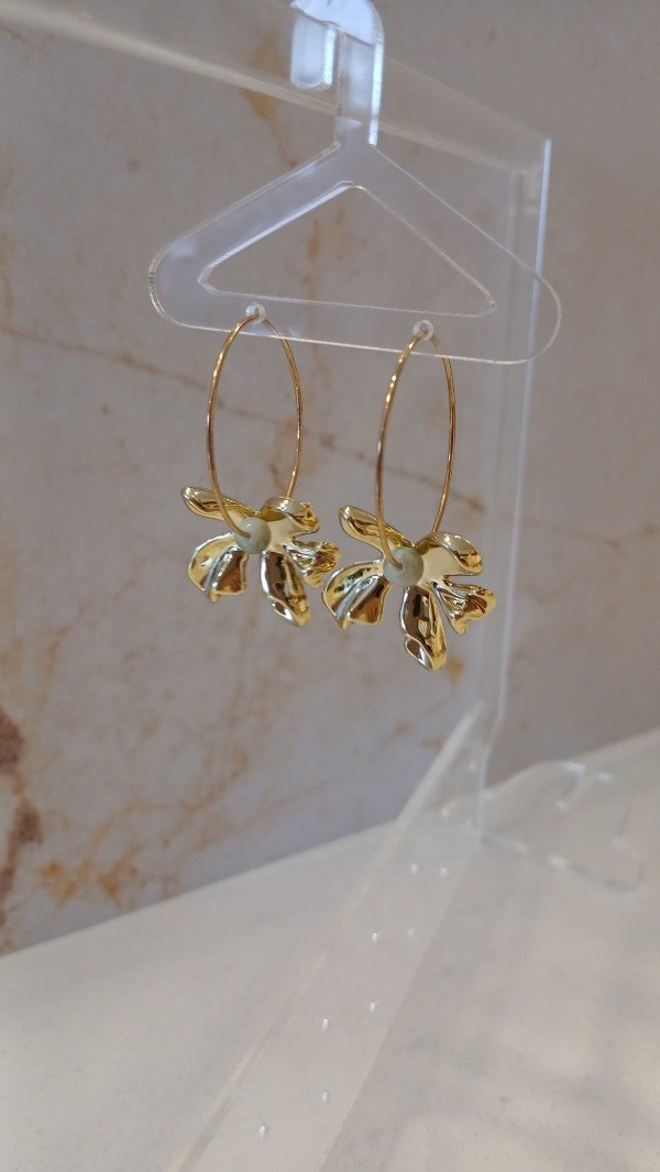 Producto - Argolla chunky flor