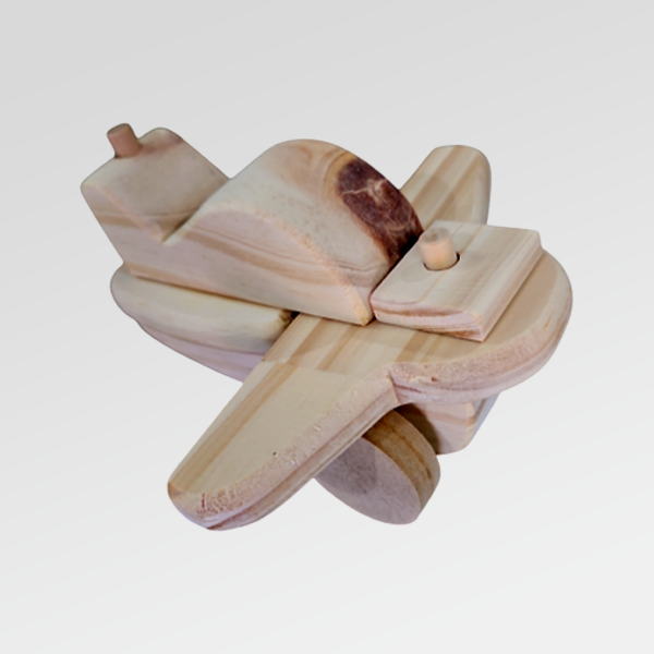 Producto - Avión de madera MINI para PINTAR - 16 cm - Juguete Didáctico