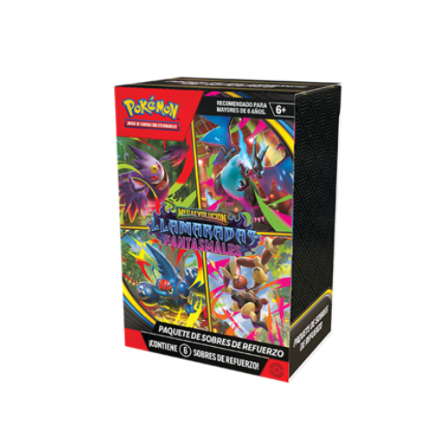 Producto - Pack 6 Sobres Originales POKÉMON TCG - MegaEvolución Llamaradas Fantasmales