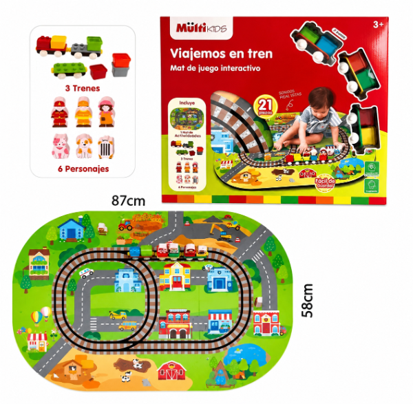 Producto - Alfombra didáctica Estación de tren - Me