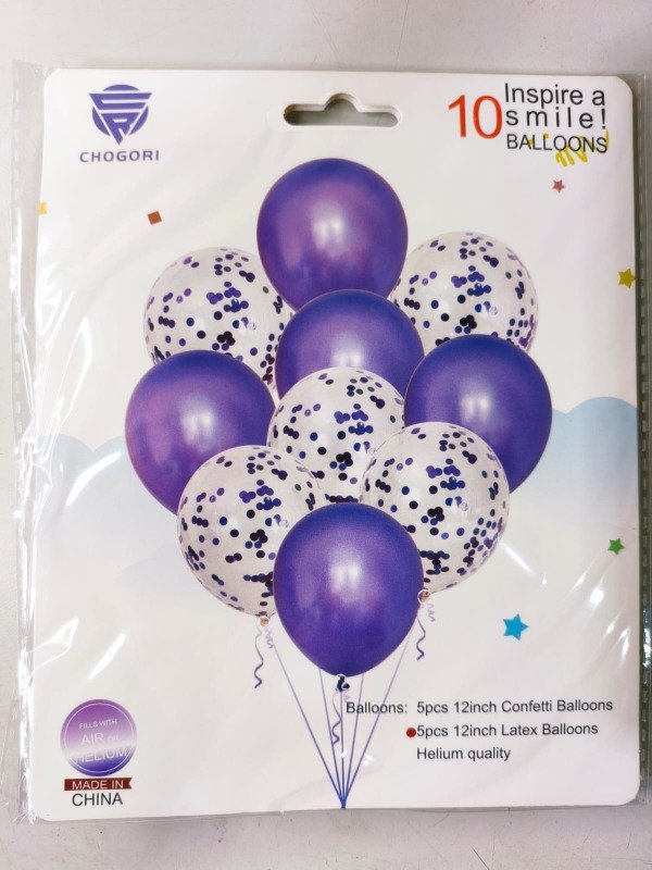 Producto - Set globos x 10 confeti y perlado - 3