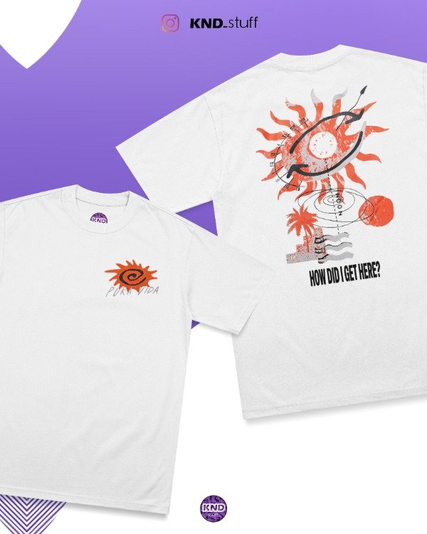 Producto - Remera how did we get here pura vida - DTF