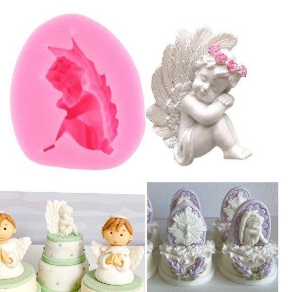 Producto - Molde de silicona angel con alas