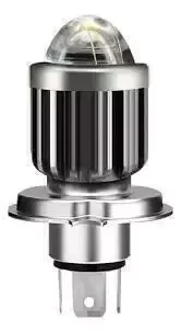 Producto - LED CON LUPA H4 MOTO (alta y baja blanca)