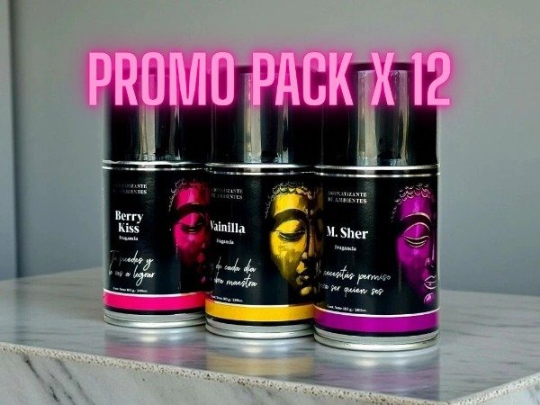 Producto - PROMO Aerosol Aromanza 280 ml PACK X 12 un. por aroma