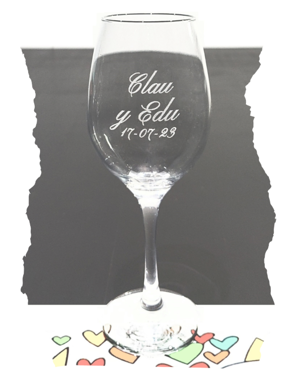 Producto - Copa de vino personalizada para aniversario
