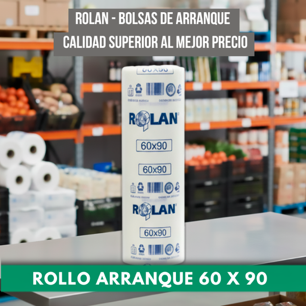 Producto - Rollo de Bolsas Arranque Transparentes 60 x 90 cm