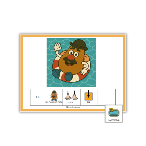 Producto - Mini Libro - El Sr. cara de papa - Preposición EN