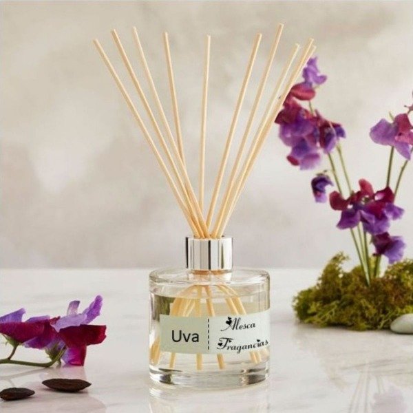 Producto - Frasco Difusor Aromático de Varillas Cilíndrico 100ml Tapa metal