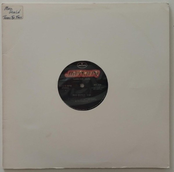 Producto - TEARS FOR FEARS Mad World Vinilo 12 Promo USA 1983