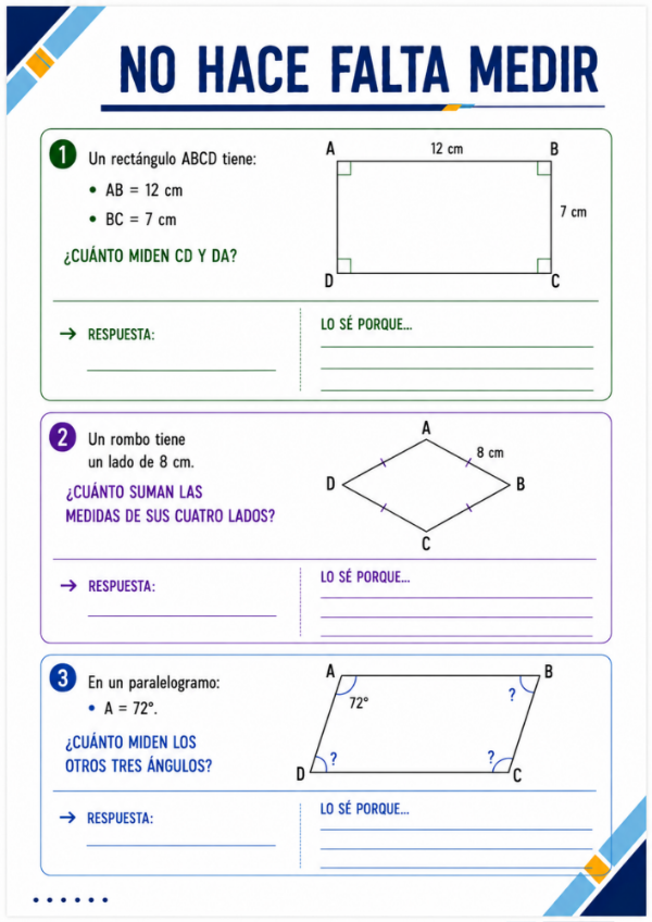 Producto - Geometría: Propiedades, clasificación, diagonales y construcciones - 18