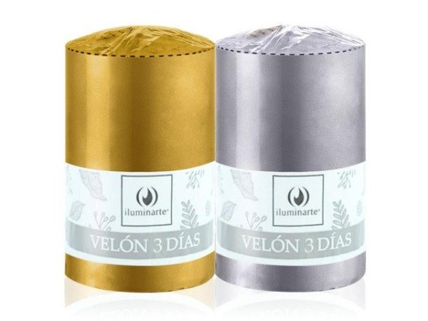 Producto - Velón 3 días oro/plata