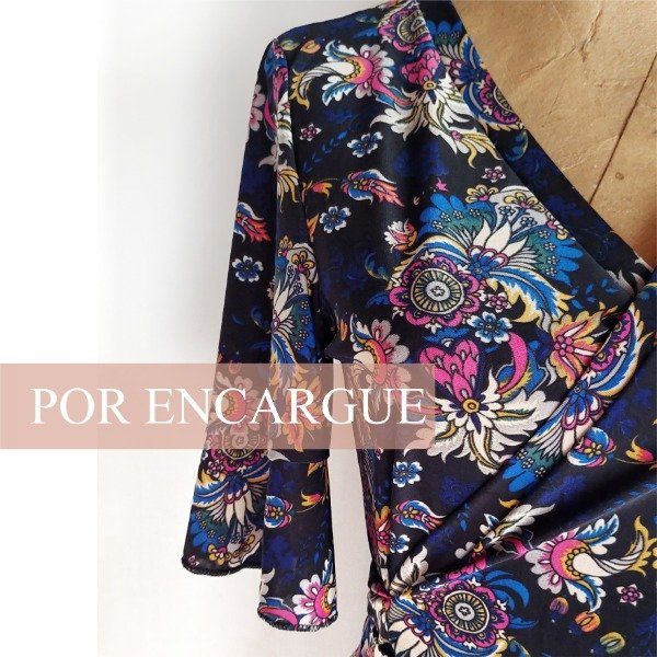 Producto - VESTIDO CRUZADO MANGAS 3/4