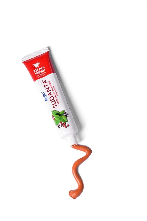 Producto - Pasta Dental Sudanta Extra Fresh Sin Flúor Vegan Sin Gluten Sri Sri Tattva 50Gr