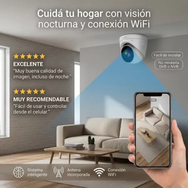 Producto - Camara De Seguridad IP WiFi Domo Exterior Noga NGW-45 HD Vision Nocturna - 6