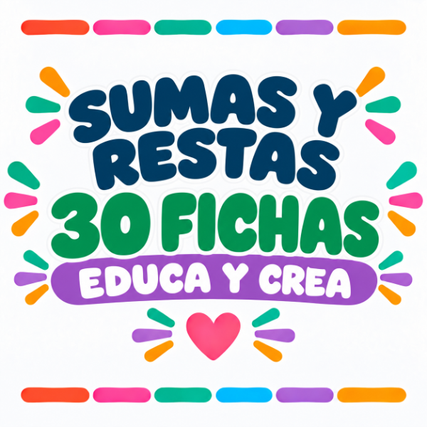 Producto - Sumas y restas con dieces y unos - Cuadernillo de 30 fichas
